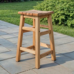 DIY Wood Bar Stool Plan: Beginner-Friendly Build (PDF Download)
