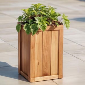 Modern Tall Planter Box Build Plans (Digital Download)