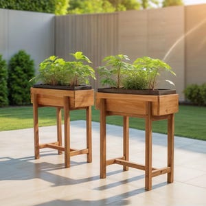 Planter Box Plans, Raised Planter Plan, Wood Planter, Garden Bed, Elevated Cedar Garden Bed,Outdoor Planter digital plan, Raised garden Plan