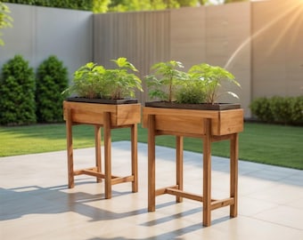 Raised Planter Box DIY Build Plan: Elevated Garden Bed (Digital Download)