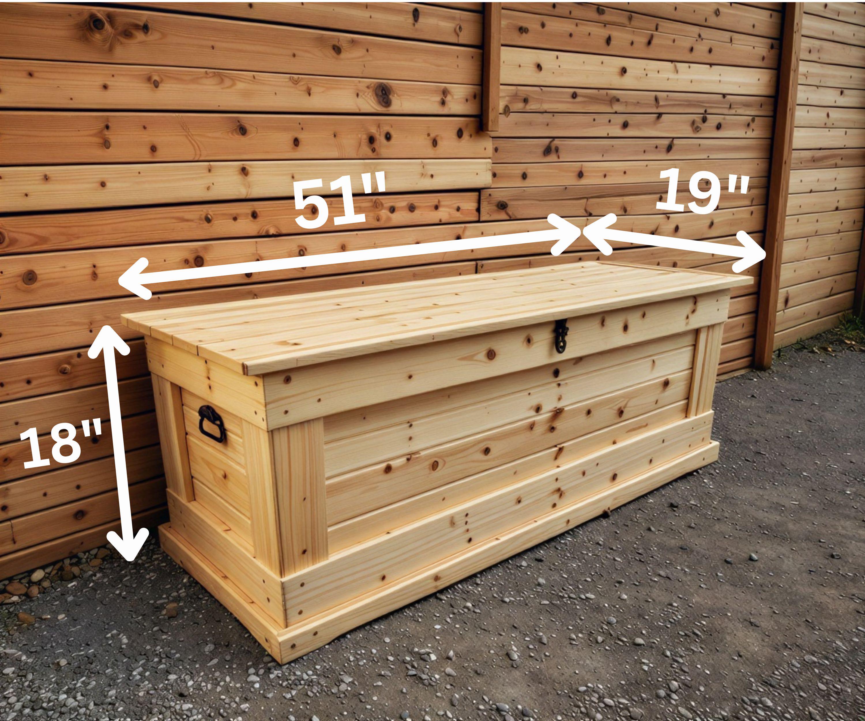 Farmhouse Storage Box PDF Plan – Easy DIY Storage Chest – Instant ...