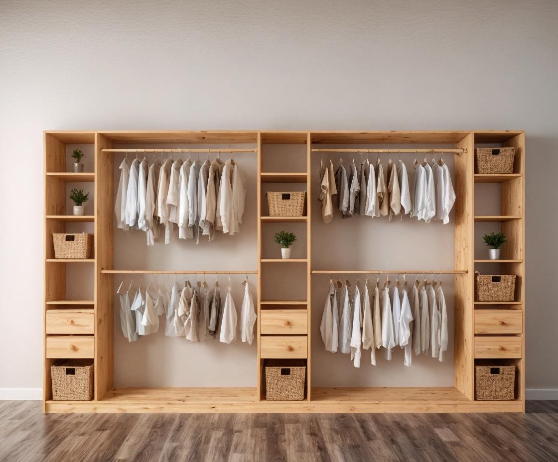 Walk in Closet Plans – Diy Wooden Closet System Wardrobe Woodworking ...