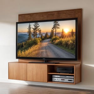 DIY Konsolen Wandhalterung Bauplan: Moderner Floating TV Stand (Digitaler Download)