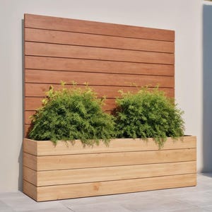 DIY Privacy Planter: Raised Garden Bed Build Plan (Digital Download)