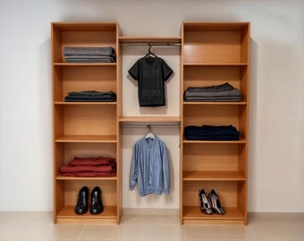 Modern Closet Organizer Plan: DIY Woodworking Shelves (PDF)