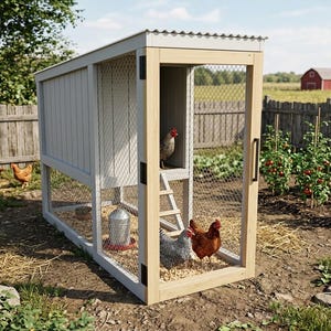 Large Walk-In Chicken Coop 6x12