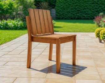 DIY Stackable Outdoor Chair Plan: Modern Patio Furniture (PDF)