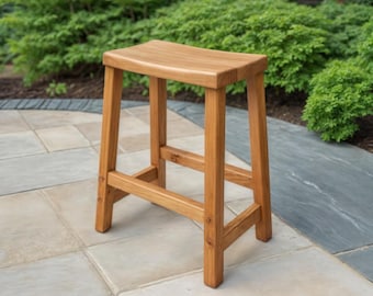 DIY Wooden Bar Stool Plans: 24-Inch Outdoor Seating (PDF Download)
