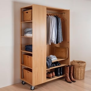 DIY Closet Cloth with shoe rack Plan, DIY Modern Closet Shelves, Coat Rack, Closet System Woodworking Wardrobe, Hanger, Rack Plan
