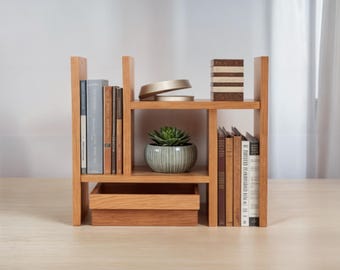 DIY Desktop Organizer Plan: Adjustable Width Shelf (PDF Download)