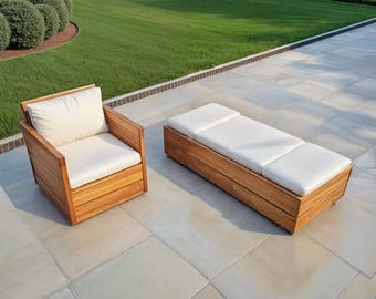 Foldable Outdoor Sofa Bed Plans: Patio Seating Furniture Build (PDF Download)