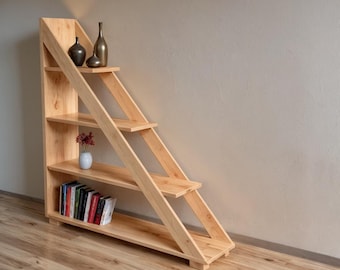 Corner Step Bookshelf Plans: Step-by-Step Woodworking Instructions (Digital Download)
