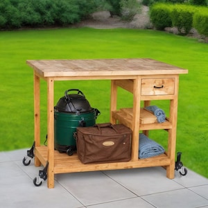 DIY Rolling Workbench Plans with Storage Shelves (PDF Download) 48x32x38.5