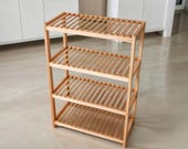 DIY 4-Tier Wooden Storage Shelves Build Plans (Digital Download)