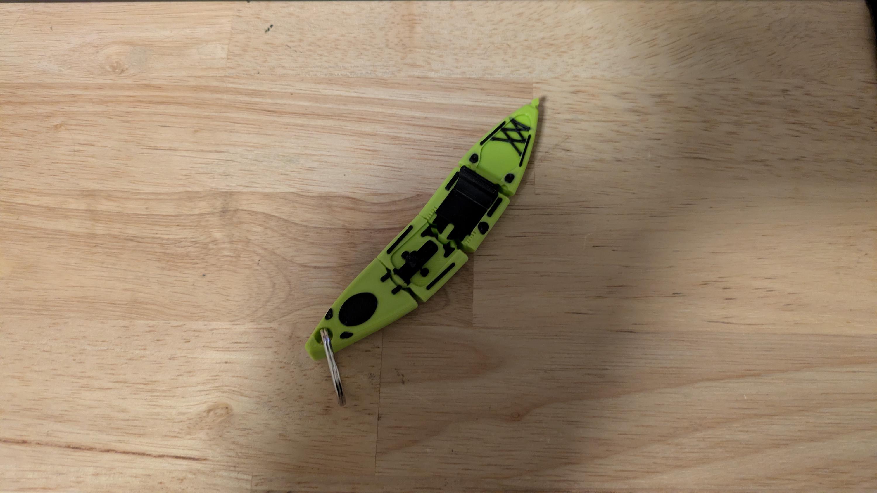 Flexible Fishing Kayak Key Chain — Custom Color - Etsy