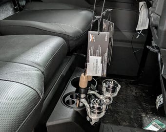 Soporte para caña de pescar en hielo / Accesorio universal para portavasos de vehículos y UTV