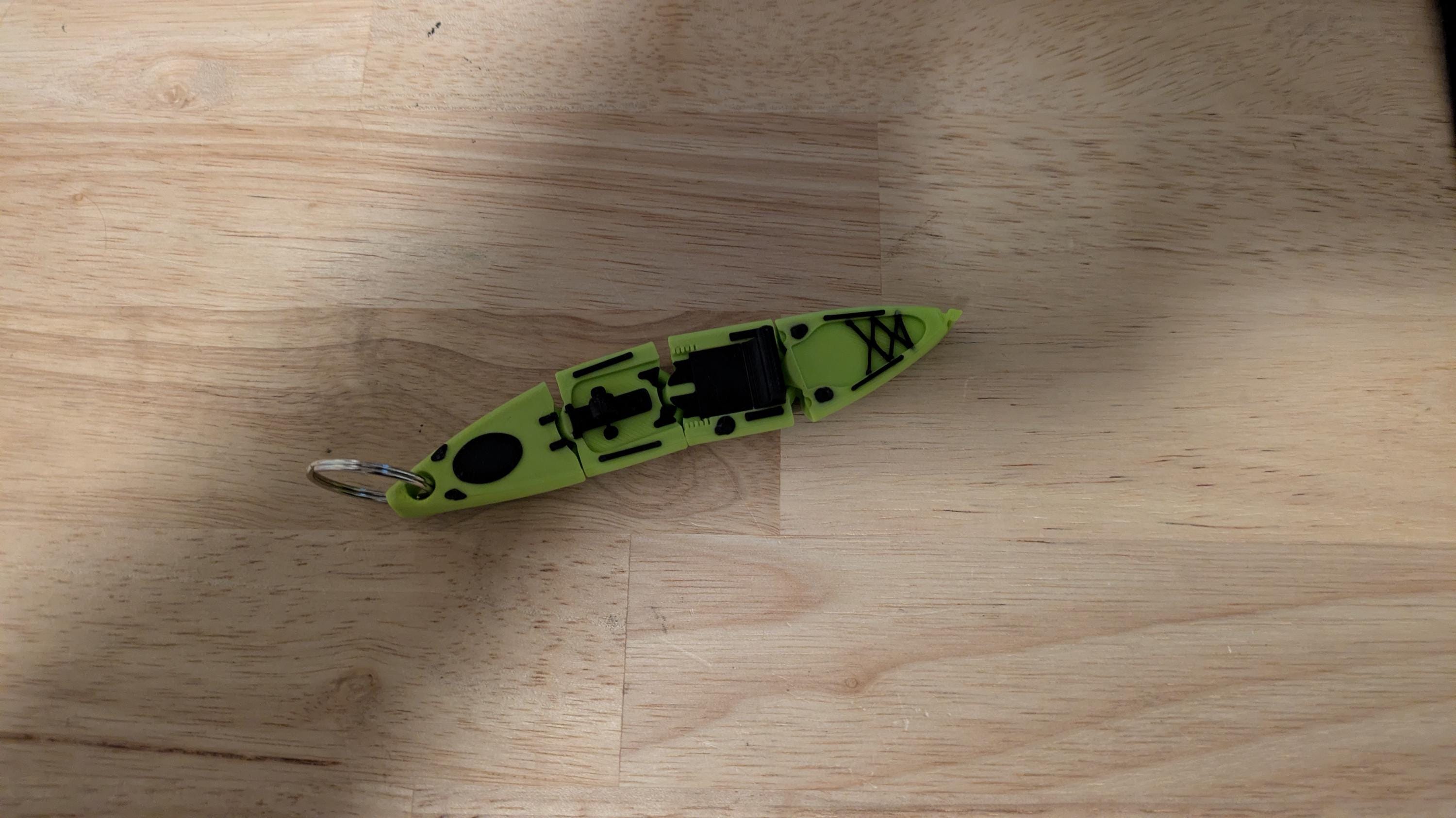 Flexible Fishing Kayak Key Chain — Custom Color - Etsy