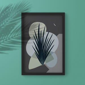 Abstract Botanical Print: Modern Minimalist Wall Art (Digital Download)