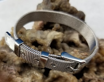 Stainless Steel Buckle Bracelet Magical Fire