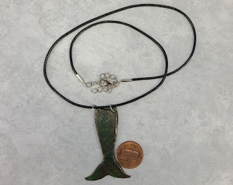 Enamel Mermaid Tail Necklace with Free Shipping by Magical Fire