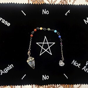 Quartz Chakra Pendulum Kit Magical Fire