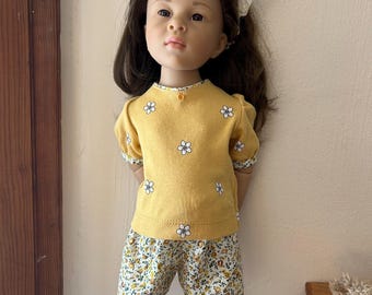 Conjunto de pantalón corto, camiseta y visera para Gotz Happy Kidz