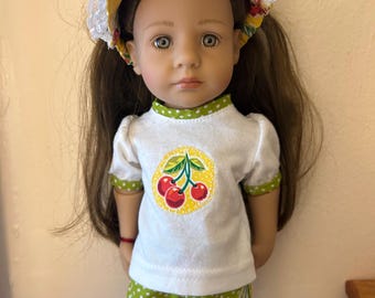 Conjunto de pantalón corto, camiseta y visera para niños pequeños de Gotz.
