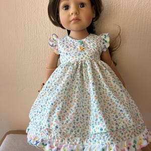 Teeny Print Plisse Dress and Pants for Gotz Little Kidz