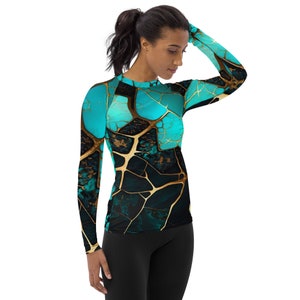 Liquid Dreams-rashguard voor dames
