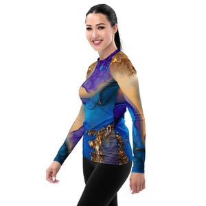 Gold Rash Guard Designs Midnight Gold Rash Guard - Etsy