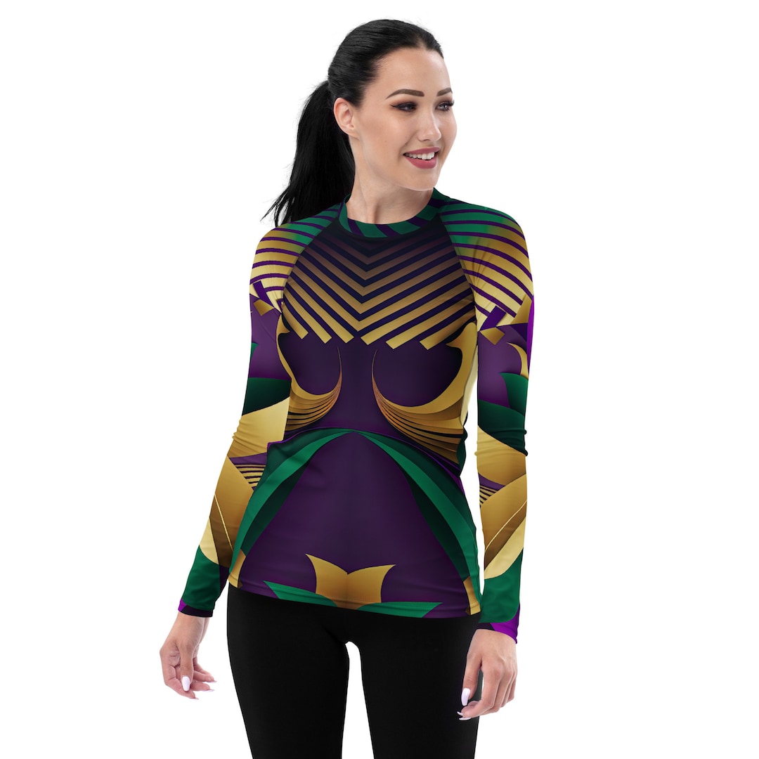 Mardi Gras Mambo Rash Guard - Etsy
