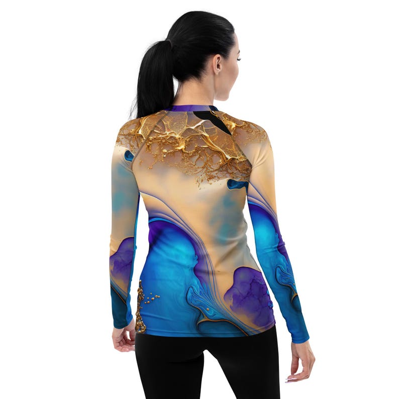 Gold Rash Guard Designs Midnight Gold Rash Guard - Etsy