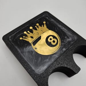 Custom Pool 2 Cue Holder Billards Weighted Antislip Custom Inlay