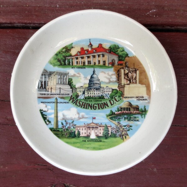 Ancien Fanion Souvenir Washington DC - Vintage 12 Pouces - USA