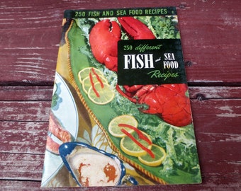 1950 250 Different Fish and Sea Food Recipes, Cookbook, Vintage Booklet, Culinary Arts Institute, 9
