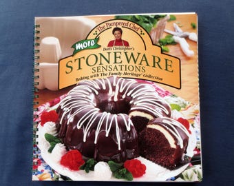 1999 More Stoneware Sensations Cookbook, Doris Christopher, The Pampered Chef Vintage Cook Book