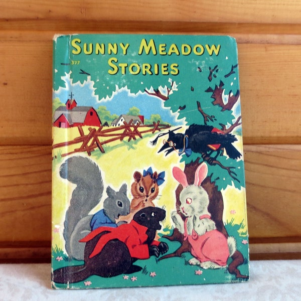 1942 Sunny Meadow Stories by David Cory, Vintage Children’s Book