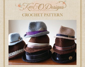 PDF Crochet Pattern Classic Fedora