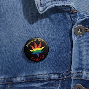Custom LGBTQ Pride Pin Buttons | Colorful Badge for Festivals, Gifts, Accessories, Support Events, Personal Expression