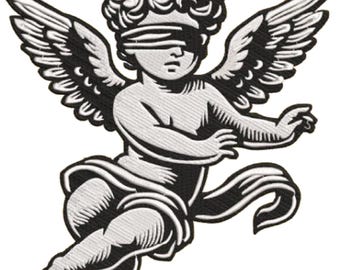 Diseños de bordado de ángeles: Adornos, alas y halos FSL (descarga digital)