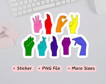 F*ck Trump Hand Sign Sticker, LGBT, Political Protest
