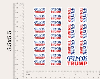FDT Anti-Trump Sticker Sheet: Political Activist Decals