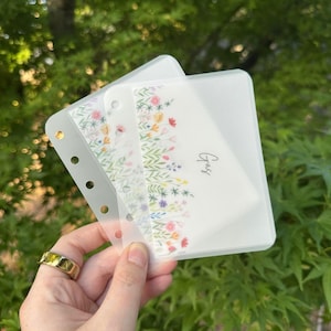 A7 Personalisierte Frühling Floral Laminierte Umschläge, Benutzerdefinierte Matte Pergament Bargeld Umschlag System, Cash-Füllung, Budget, Spar-Challenge