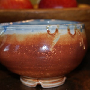 Ceramic Creamer, Gravy Boat, Small Pourer /  Blue / Brown / Orange