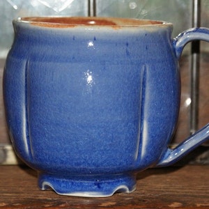 Ceramic Mug / Blue / Orange Brown image 2