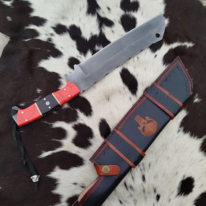 Hand Crafted Machete Knife, Short Sword Camping Machete Knife, Outdoor Machete Knife Ready To Use, Gift For Him, Men's Gift