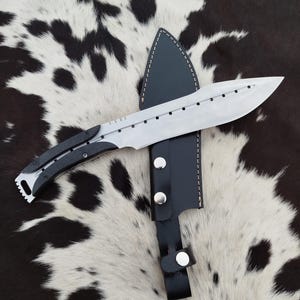 Hand Crafted Machete Knife, Short Sword Camping Machete Knife, Outdoor Machete Knife Ready To Use, Gift For Him, Men's Gift