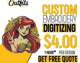 Custom Embroidery Digitizing Service: Logo & Image Conversion