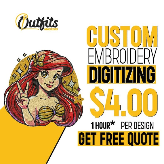 Custom Embroidery Digitizing Service: Logo & Image Conversion