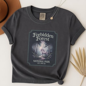 Forbidden Forest Shirt, National Park TShirt, Wizard School Tshirt, Wizarding World Tee, Bookish Gift, Magic Comfort Colors, Fantasy Hiking